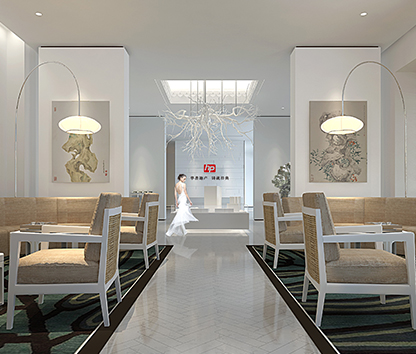 山東泰安華普地產國貿大廈售樓中心